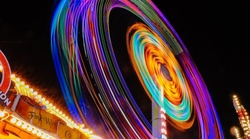 time lapse photography of Ferris wheel